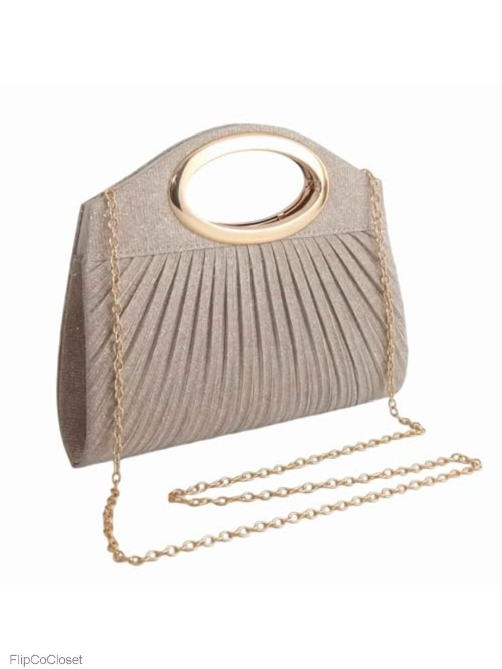 Evening Clutch Bag with Detachable Chain Strap for Formal Events